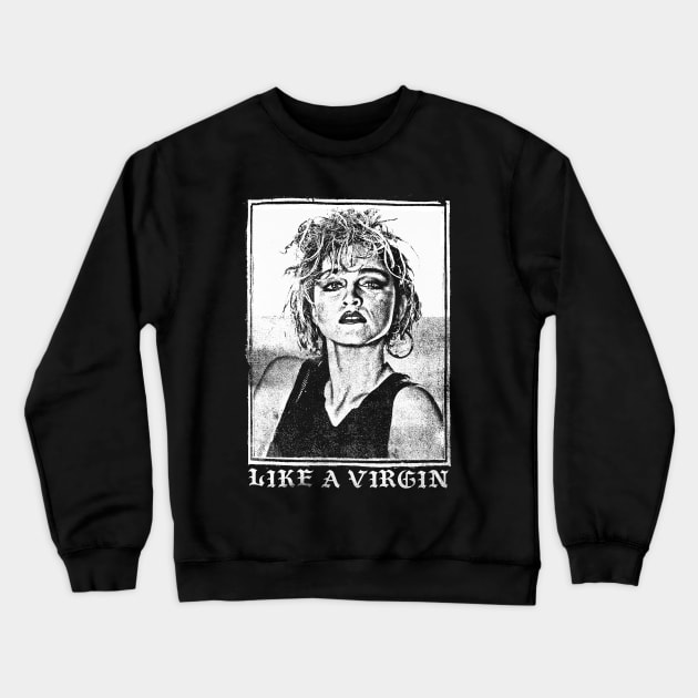 Like A Virgin // 80s Punksthetic Vintage Style // Crewneck Sweatshirt by DankFutura